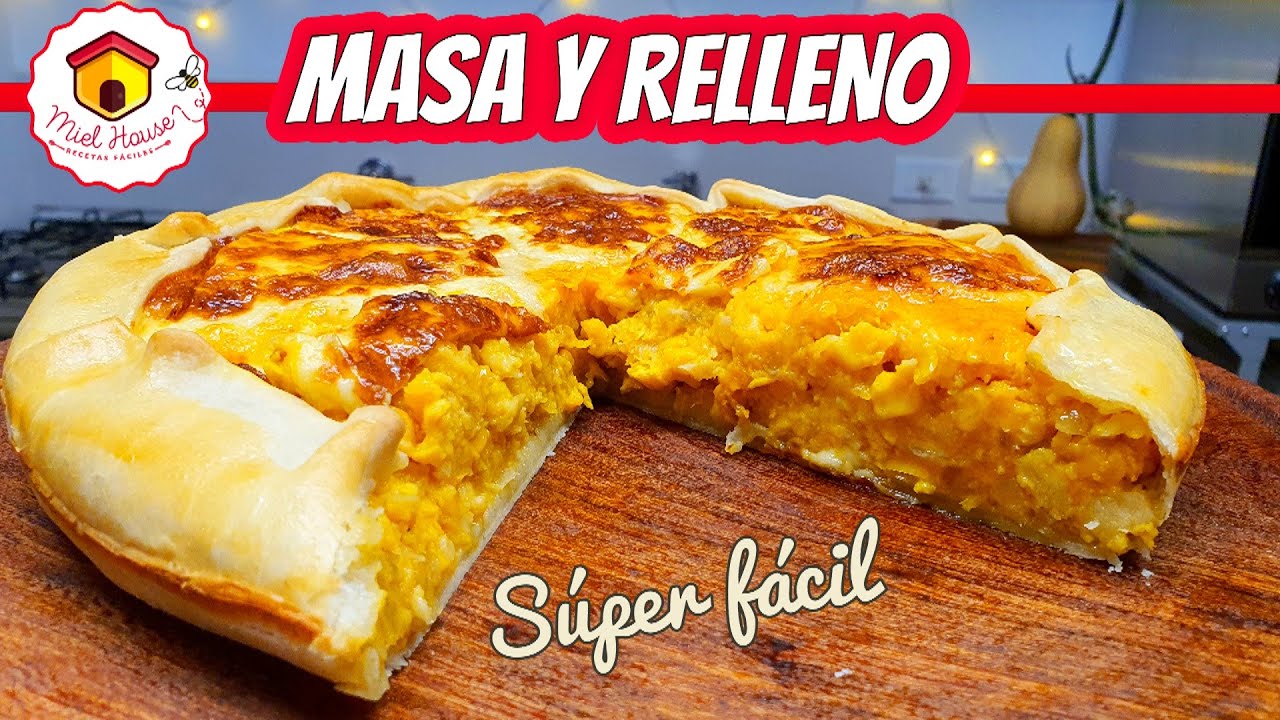 MASA PARA TARTAS SALADAS relleno de calabaza y choclo TODO FACIL