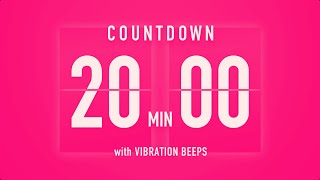 20 Minutes Countdown Flip Clock Timer / Vibration Beep 💓