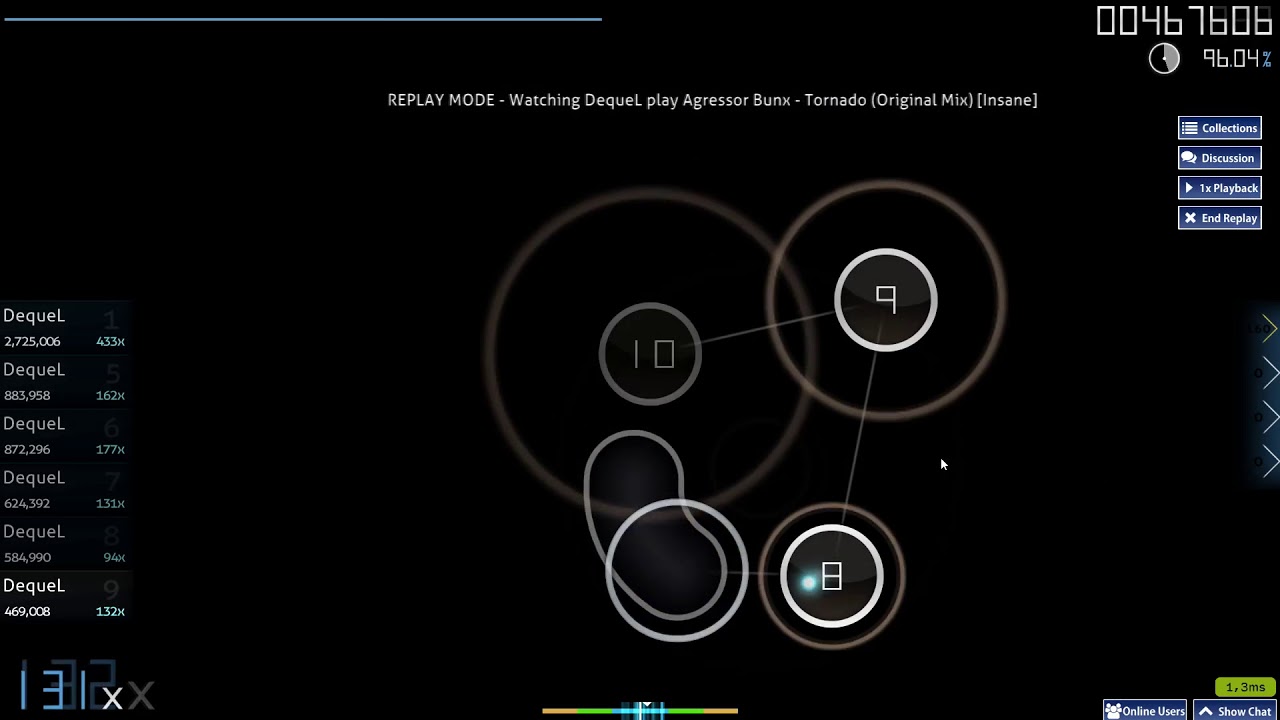 DequeL | Tornado (original mix) [insane] 1xmiss 97,63 % 💚