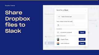 Share Dropbox files to Slack | Dropbox Tutorials | Dropbox screenshot 1