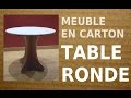 1 DIY TABLE CARTON : la petite table ronde