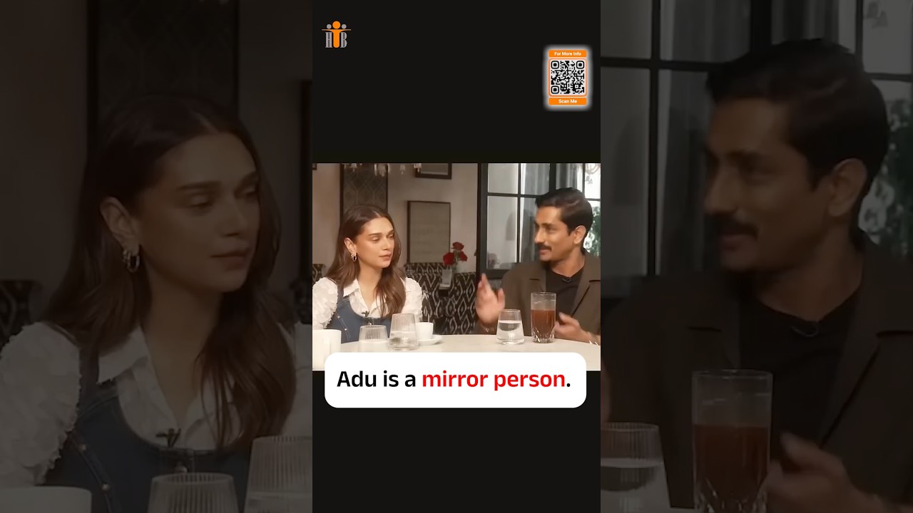 🔥 Watch Till End “Mirror Person” Meaning By Aditi Rao #explore #shorts #ytshorts #learnenglish
