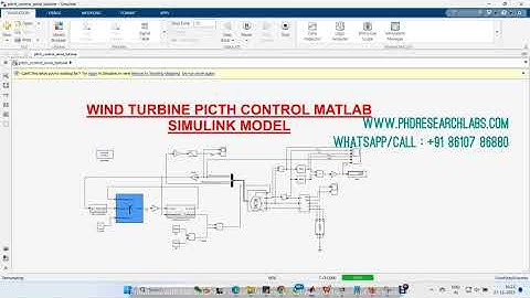 WIND TURBINE PICTH CONTROL - Matlab Simulink Simulation