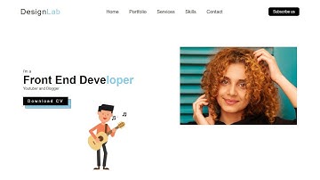 personal portfolio website using html and css in hindi 2021