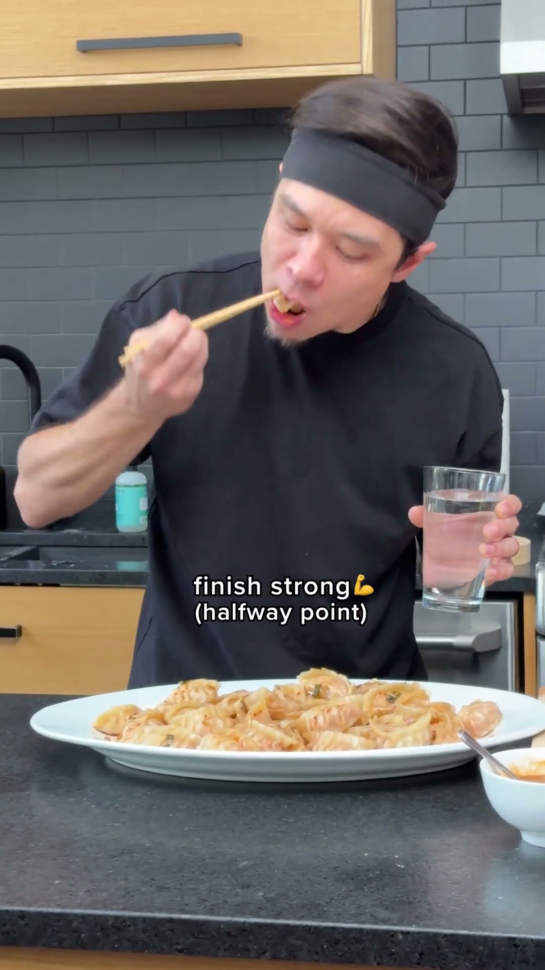 Matt Stonie: Before \u0026 After Esther's spicy dumpling challenge ?