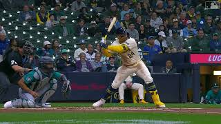 William Contreras SLUGS a Two-Run Home Run! | 1st HR of 2024 | Milwaukee Brewers | 04/07/2024