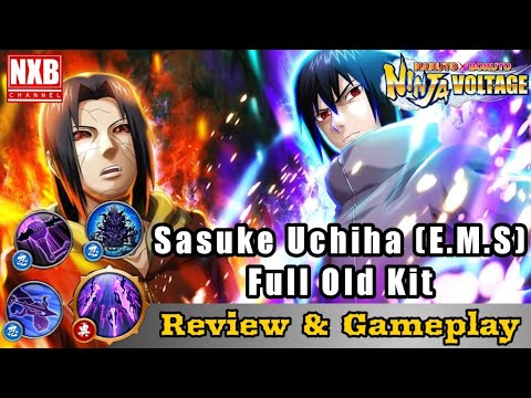 Sasuke Uchiha Eternal Mangekyo Sharingan Old Kit Review Gameplay Naruto X Boruto Ninja Voltage