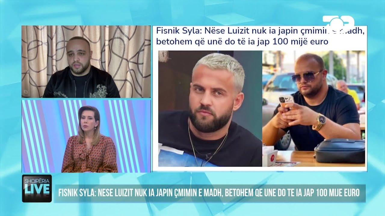 Luizi “hyn” live në program. Fisnik Syla i premton 100 mijë euro -  Shqipëria Live 29 Mars 2023 - YouTube