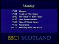 BBC1 Scotland - Continuity - Closedown - 26-4-87