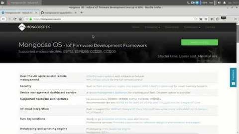 MongooseOS tutorial #1 - Intro to MOS