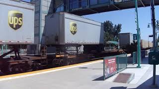 BNSF 6948 Westbound Leads Mainly Single Stacks & Piggybacks - Riverside, CA USA 5/1/2019