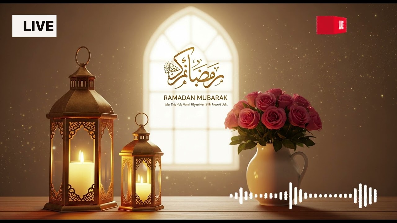 ✨ هلالُ رمضان يشرق الآن – أعظم ليالي النور بدأت! 🌙