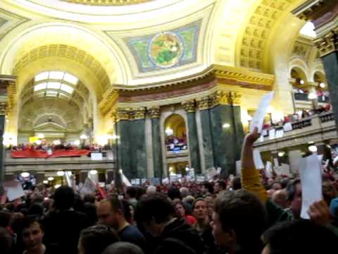 Madison, Wisconsin Protest, Day Two: This is What Democracy Looks Like