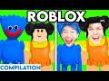 ROBLOX GAMES WITH ZERO BUDGET! (HUGGY WUGGY, SQUID GAME, ROBLOX OBBY BEST OF LANKYBOX COMPILATION!)