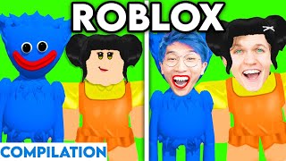 ROBLOX GAMES WITH ZERO BUDGET! (HUGGY WUGGY, SQUID GAME, ROBLOX OBBY BEST OF LANKYBOX COMPILATION!)