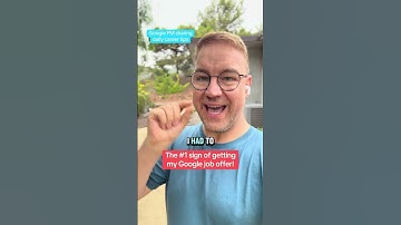 How do I know that I’m going to pass the Google interview? instead.#productmanagement