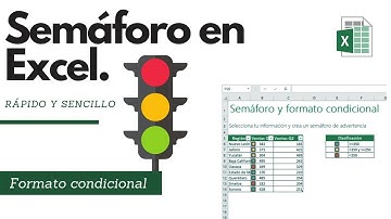 Como hacer un SEMÁFORO en EXCEL con números