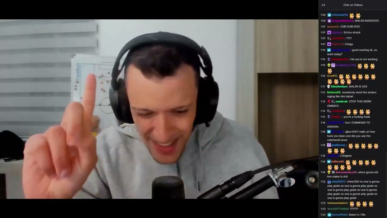 Chat interputs Kurt having an important call about GOALS