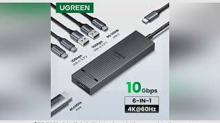 UGREEN USB C HUB 10Gbps 4K60Hz HDMI USB3.2 PD100W USB Splitter for Laptop Macbook Pro Air iPad Phone