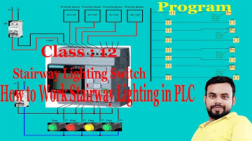 How to Work Stairway Lighting Switch in Siemens LOGO PLC | Stairway light control PLC programming
