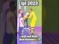 MahixArijit..Arijit touching Mahi’s#ipl#trending#ipl2023#msdhoni#arijitsingh#india#best#msd#cskvsgt