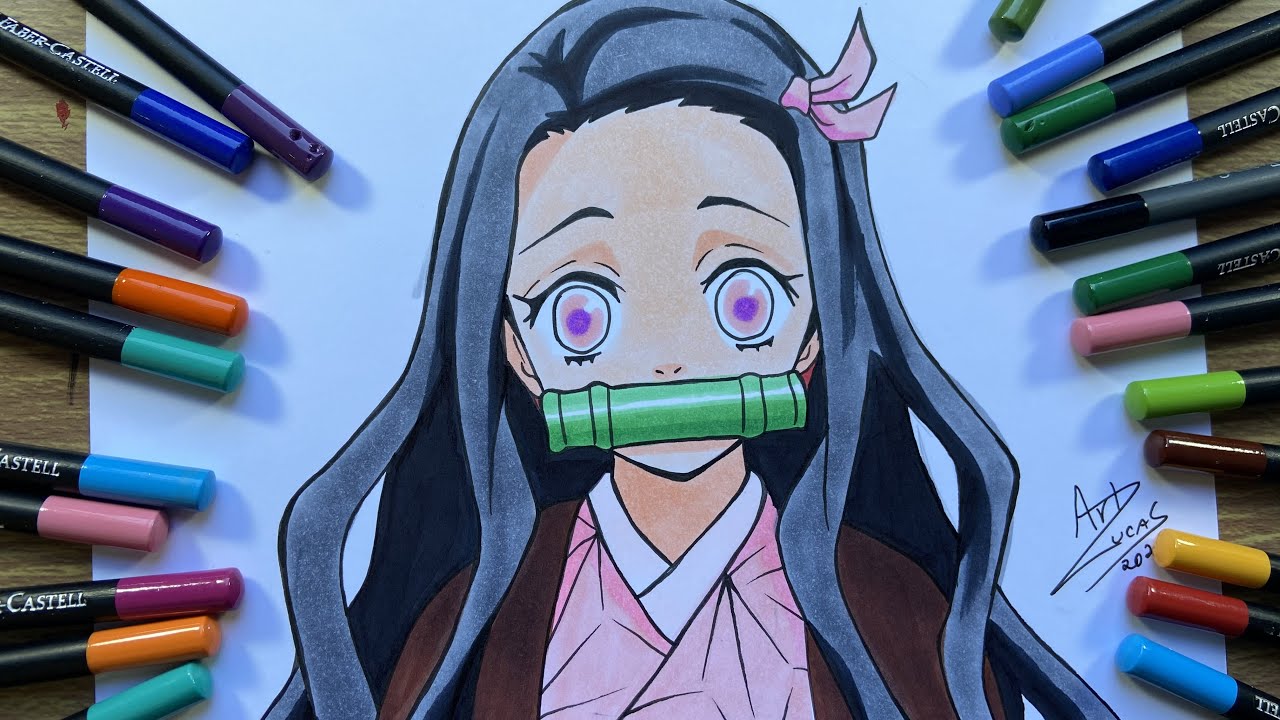 Como desenhar a Nezuko #demonslayer #kimetsunoyaiba #nezuko