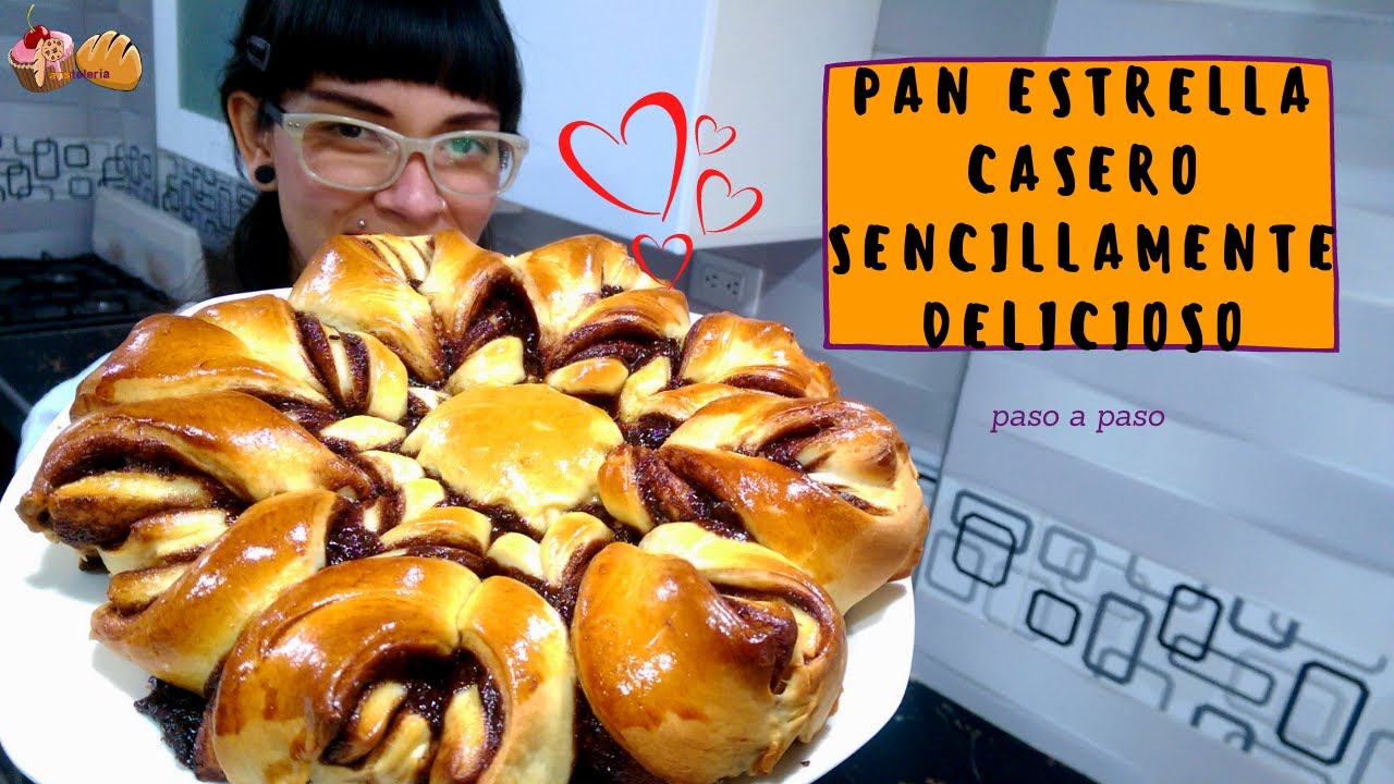 Pan de estrella CASERO lindisimo muy FACIL de hacer (paso a paso) / Pansteleria