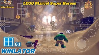 Winlator  Gameplay Lego Marvel Super Heroes  Windows