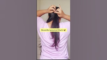 Ponytail Hack/hairstyle🤍 #shorts #hair #hairstyle #youtubeshorts #trending #ponytail #hack #tutorial