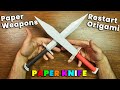 How to make paper knife easy | Paper Knife Craft | Paper Weapons 4K