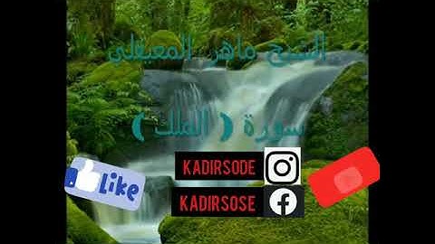 سورة الملك للقارئ الشيخ ماهر المعيقلي 💜ارح سمعك وقلبك بصوته العذب