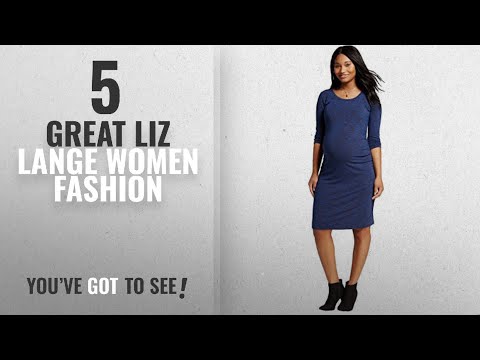 liz-lange-women-fashion-[2018-best-sellers]:-liz-lange-women's-maternity-3/4-sleeve-t-shirt-dress