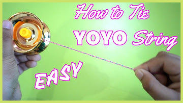 How to put or Tie a String To Your New YOYO Easy and Simple Way