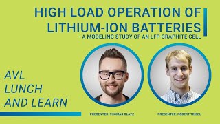 High load operation of lithium-ion batteries - A modeling study of an LFP graphite cell