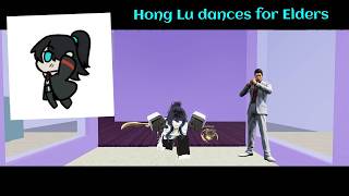 Hong lu does rythm for elders