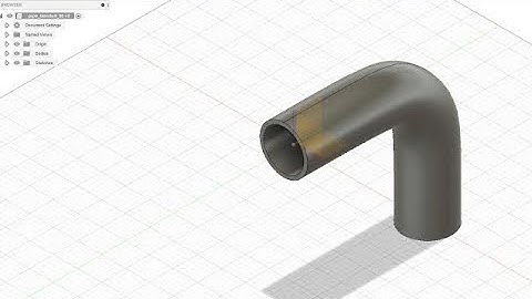 Support free 3D printing of elbow piece