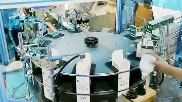 Vertical cartoning machine light bulb boxes cartoner with manual feeding part | آلة التعبئة والتغليف