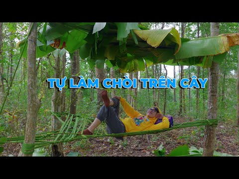 Video Thơ Ngáo Ngơ Bỏ Đi Tự Làm Nhà Lá Chuối Trên Cây - youtube