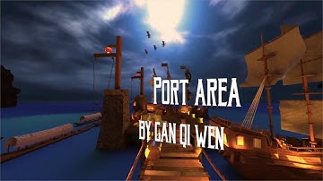 How to Port Pirate Town. 3D modelling using Autodesk Maya and Arnold Renderer.