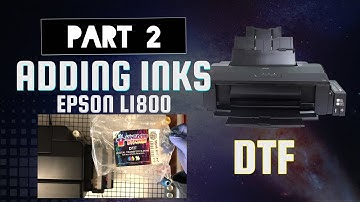 EPSON L1800 DTF PRINTER (PART 2) ADDING INKS AND PRIMING DAMPERS - KINGDOM DTF