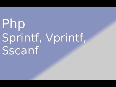 php printf  2022  PHP Sprintf Vprintf Sscanf