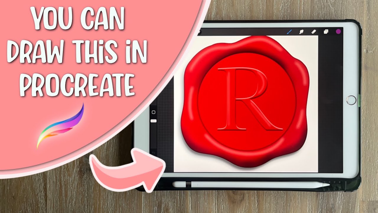 How to draw a wax seal in Procreate