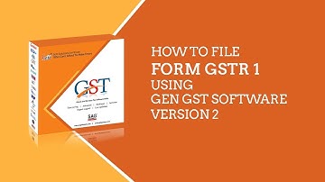 How to File Form GSTR 1 in Hindi Using Gen GST Software Version 2.0?