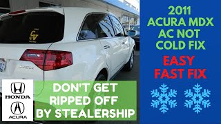 Acura MDX Air Conditioner AC Not Blowing Cold / Battery Draining? - How To Fix It For Cheap!