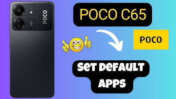 Set Default Apps POCO C65 || How to set default apps || Default Apps settings || Default Apps option