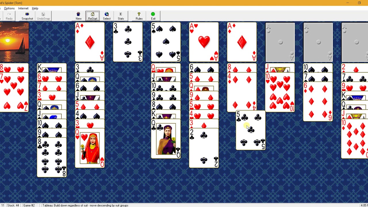 Spider Solitaire - Play Spider Solitaire on Kevin Games