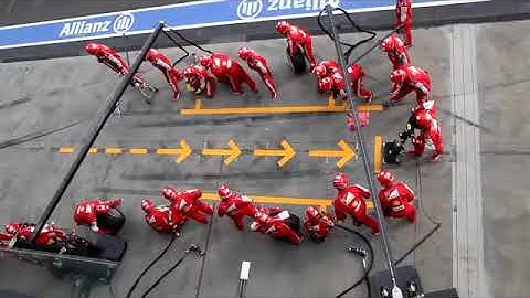 Trabajo en equipo Ferrari F1 Pit Stop Perfection