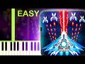 Space Shooter Galaxy Attack Theme Song EASY Piano Tutorial