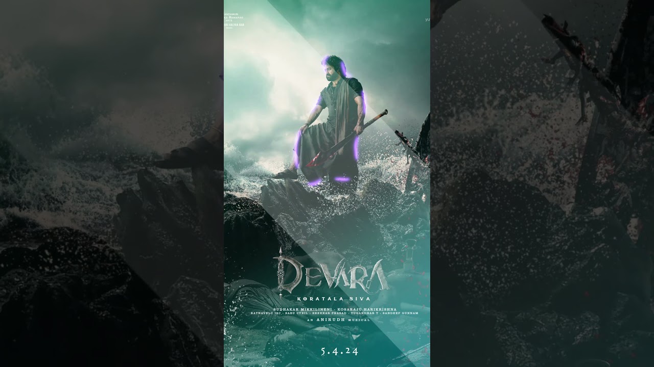 Devara First Look Poster,NTRJr,JanhviKapoor,directed by KoratalaSiva