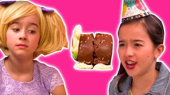 CHOCOLATE CATERPILLAR CAKE DISASTER  Lilliana Pranks Olivia - Princesses In Real Life | Kiddyzuzaa